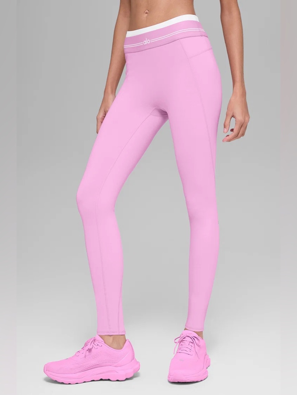 Alo Better Together Candy Heart Pink Legging S